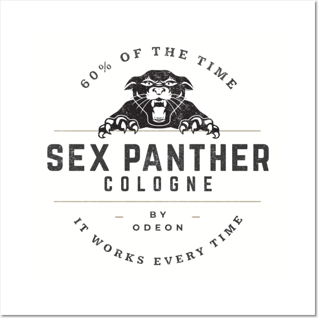 Sex Panther Cologne - vintage Anchorman logo Wall Art by BodinStreet